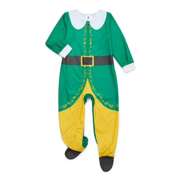 Buddy The  Elf Toddler Holiday Fleece One-Piece Sleeper, Sizes 12M-5T - NWT - Picture 1 of 6